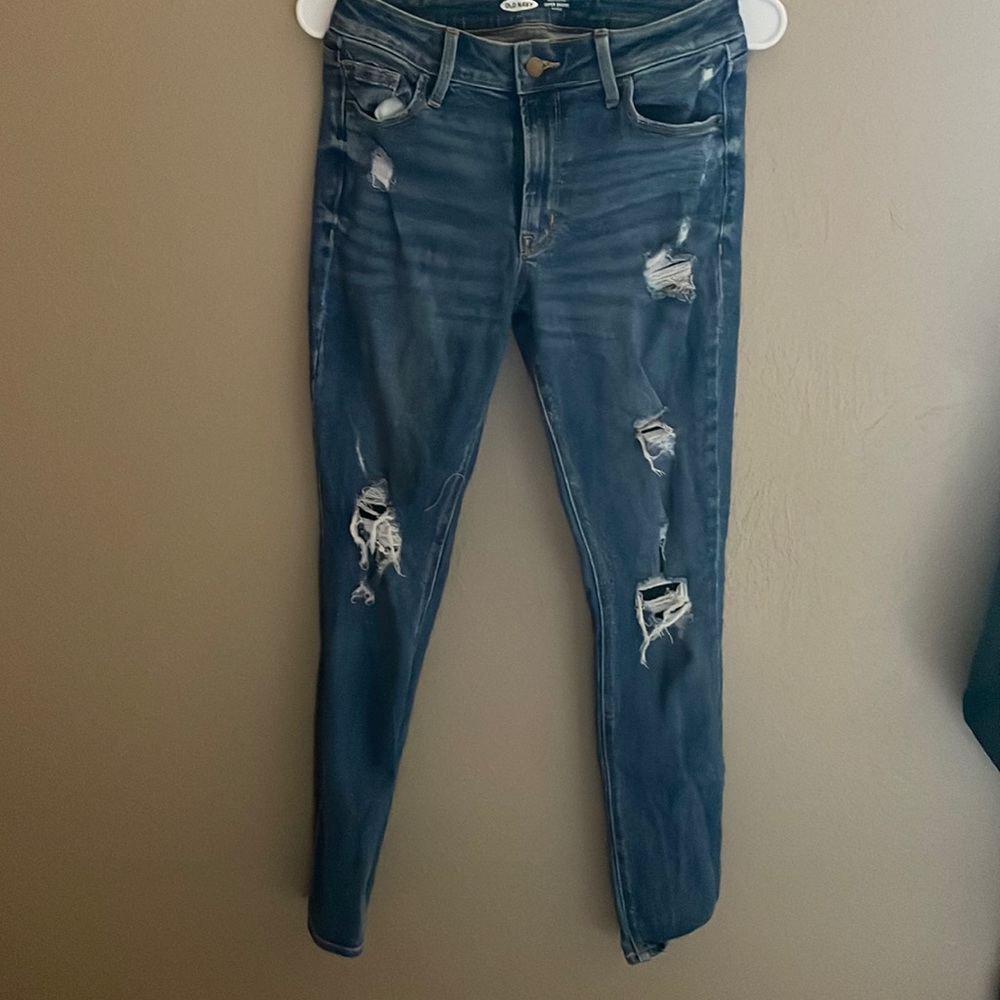 Size 4 Old Navy Blue Mid-rise Skinny Jeans